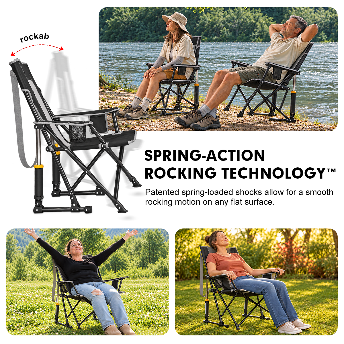 The Rock-Anywhere Auto-Shock Rocker – 2 Chair Set