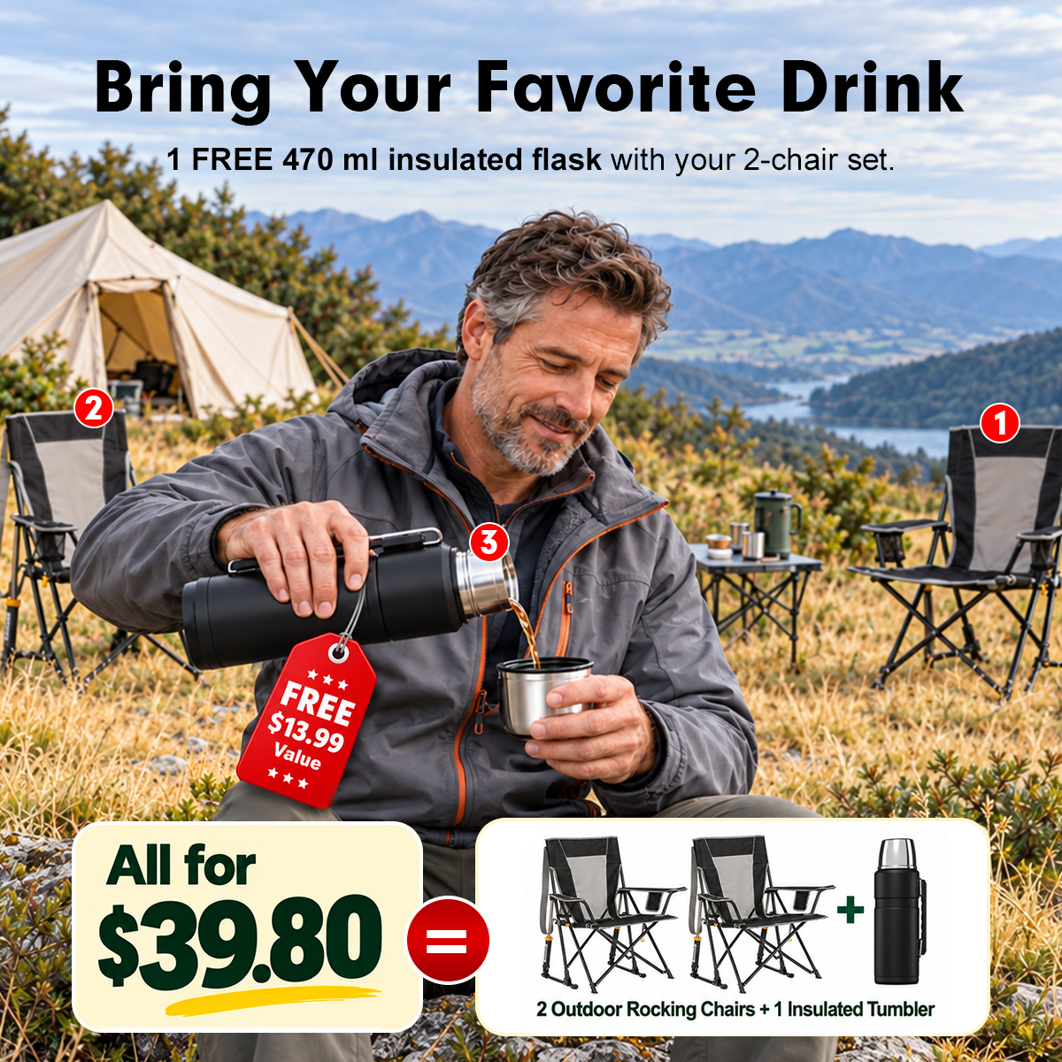 The Rock-Anywhere Auto-Shock Rocker – 2 Chair Set